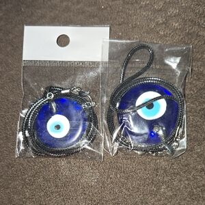 2 Evil Eye Necklaces